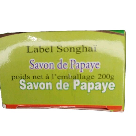 Songhai Natural Organic Papaya Bar Soap 200g Product Of West Africa - Picture 3 of 6